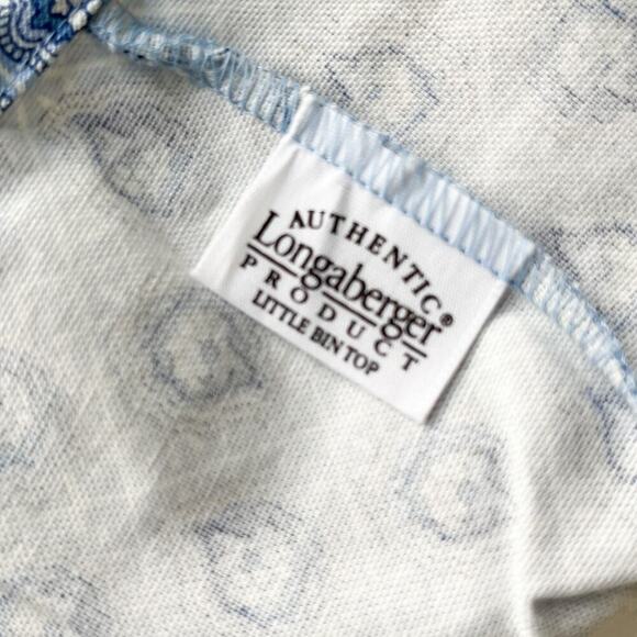 Longaberger Little Bin Top Basket Fabric Liner - Provincial Paisley - Picture 8 of 8